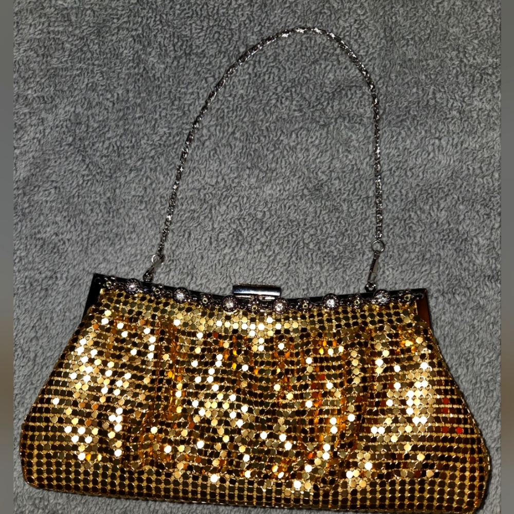 Gold Sequin Evening Bag